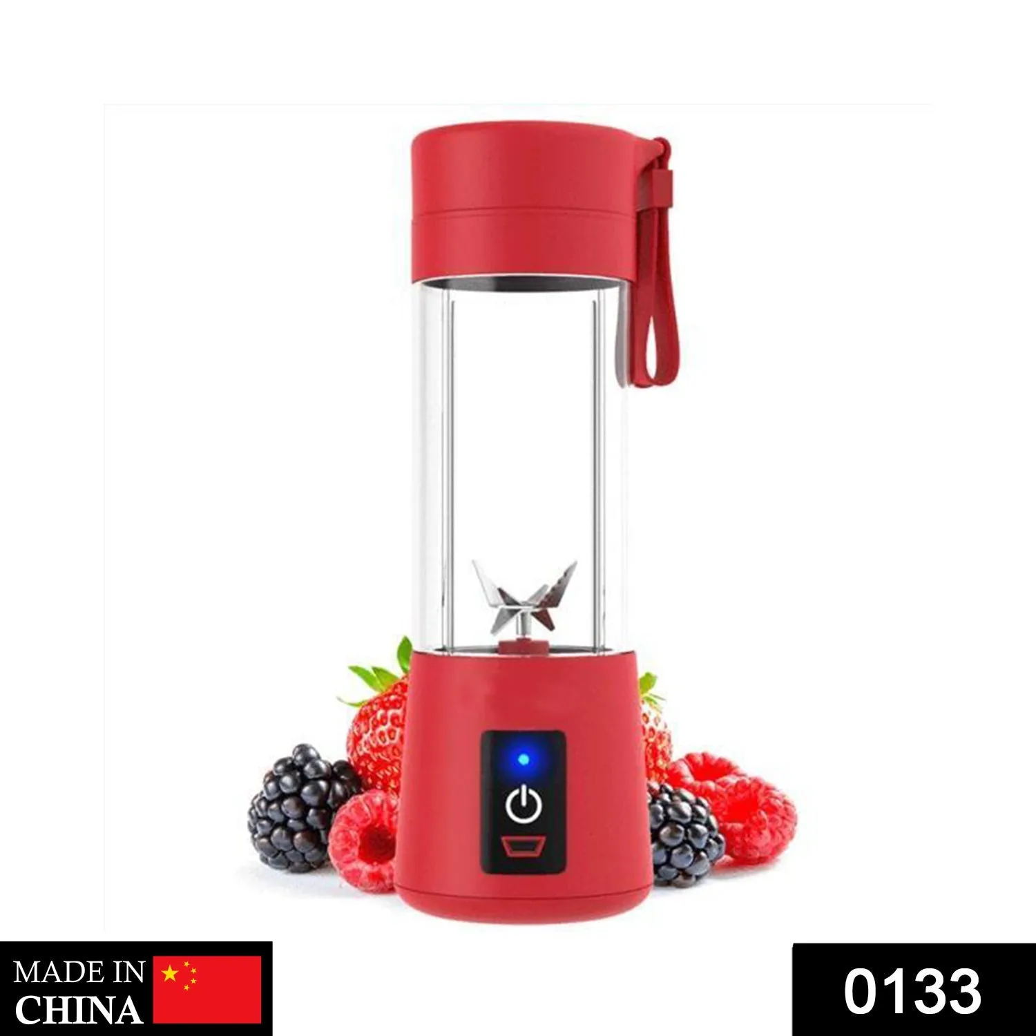 0133 Portable USB Electric Juicer - 6 Blades (Protein Shaker)