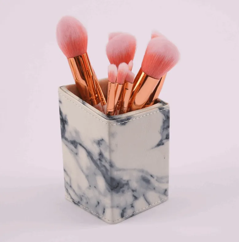 10 marble makeup brush sets, beauty tools, blush, eye shadow, face modification, 5 big 5 small explosions.