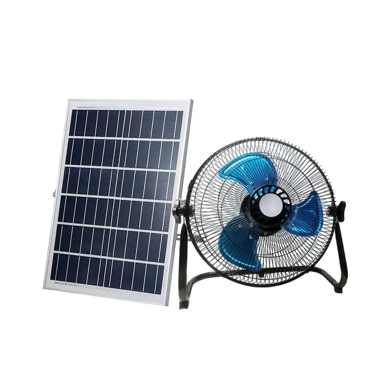 12-Inch Rechargeable Solar Fan 10W Solar Panel Jg20375108