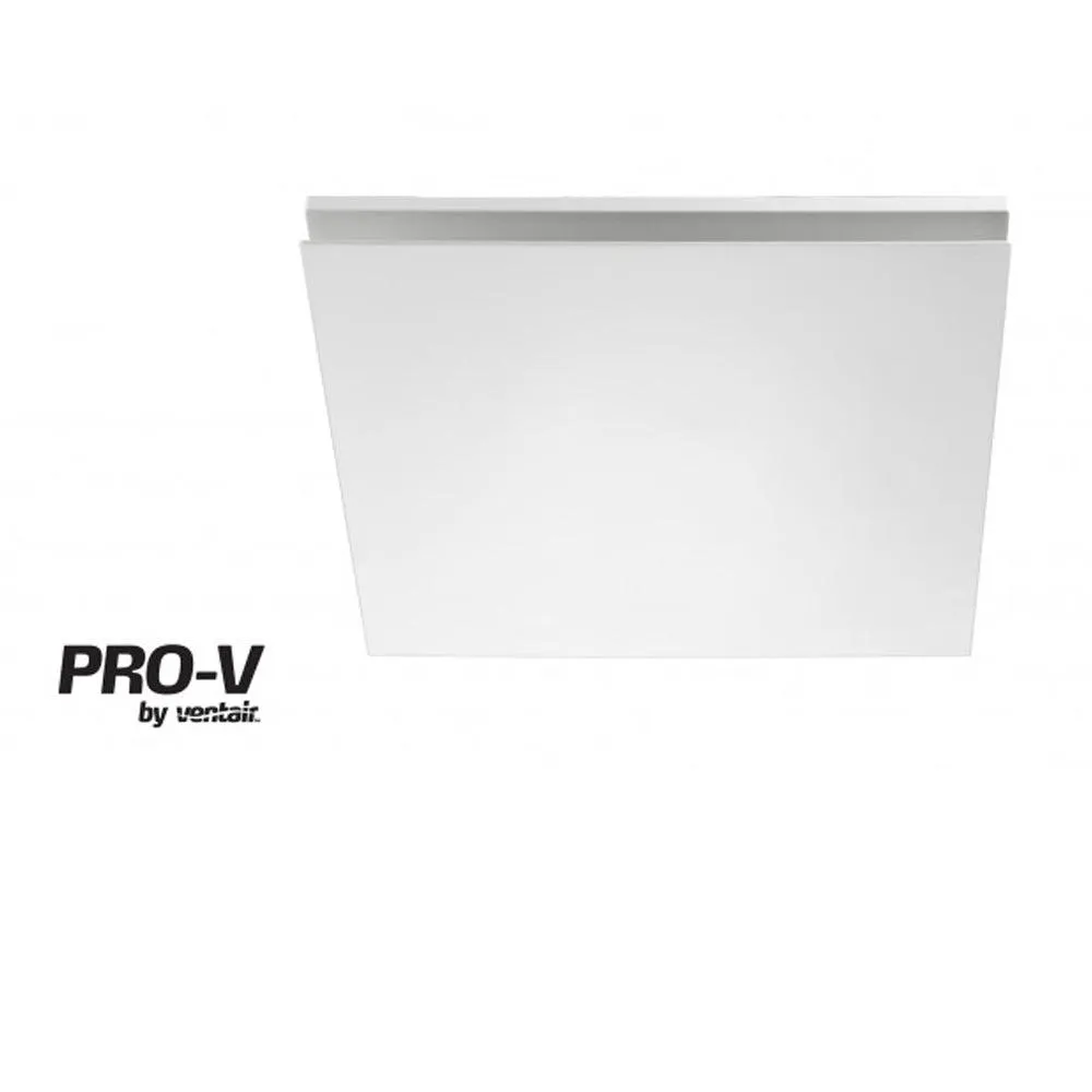 130m³/h Ventair Airbus Mini 150 Premium Exhaust Fan Square in White or Black - PVPX150WHSQ, PVPX150BLSQ