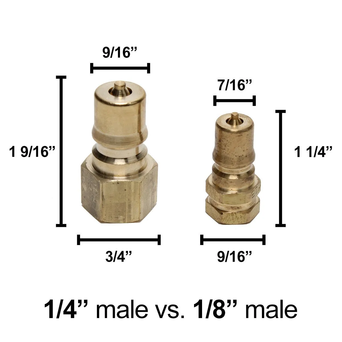 1/8" Quick Connect Male Brass Fitting