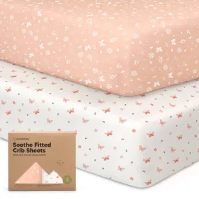 2-pack Organic Cotton Fitted Crib Sheet