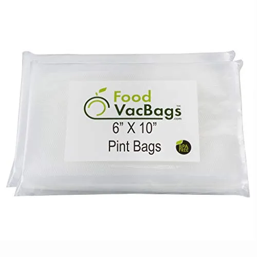 200 FoodVacBags 6" X 10" Vacuum Sealer 4 mil Food Storage Bags for Foodsaver™