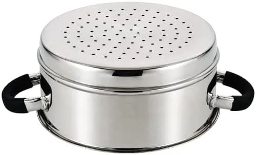 24cm 3-Tier Stainless Steel Steamer