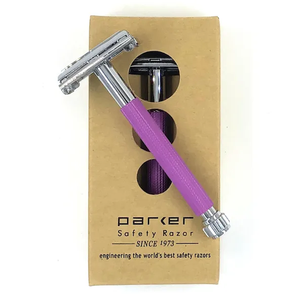 29L Parker Safety Razor in Lavender Plus 100 Shark Blades