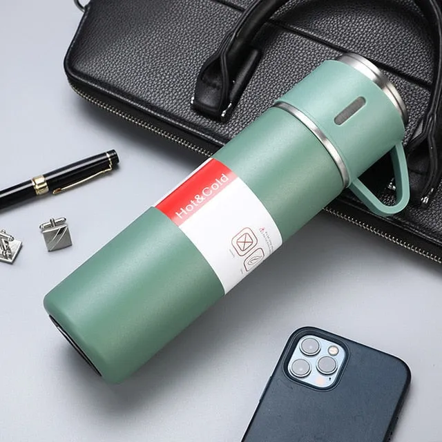 3-Piece Thermos Vacuum Double Layer Vacuum Flask