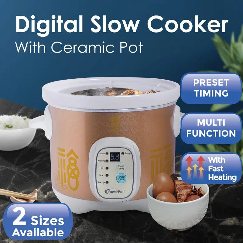 4.5L Digital Slow Cooker with Ceramic Pot (PPSC405)