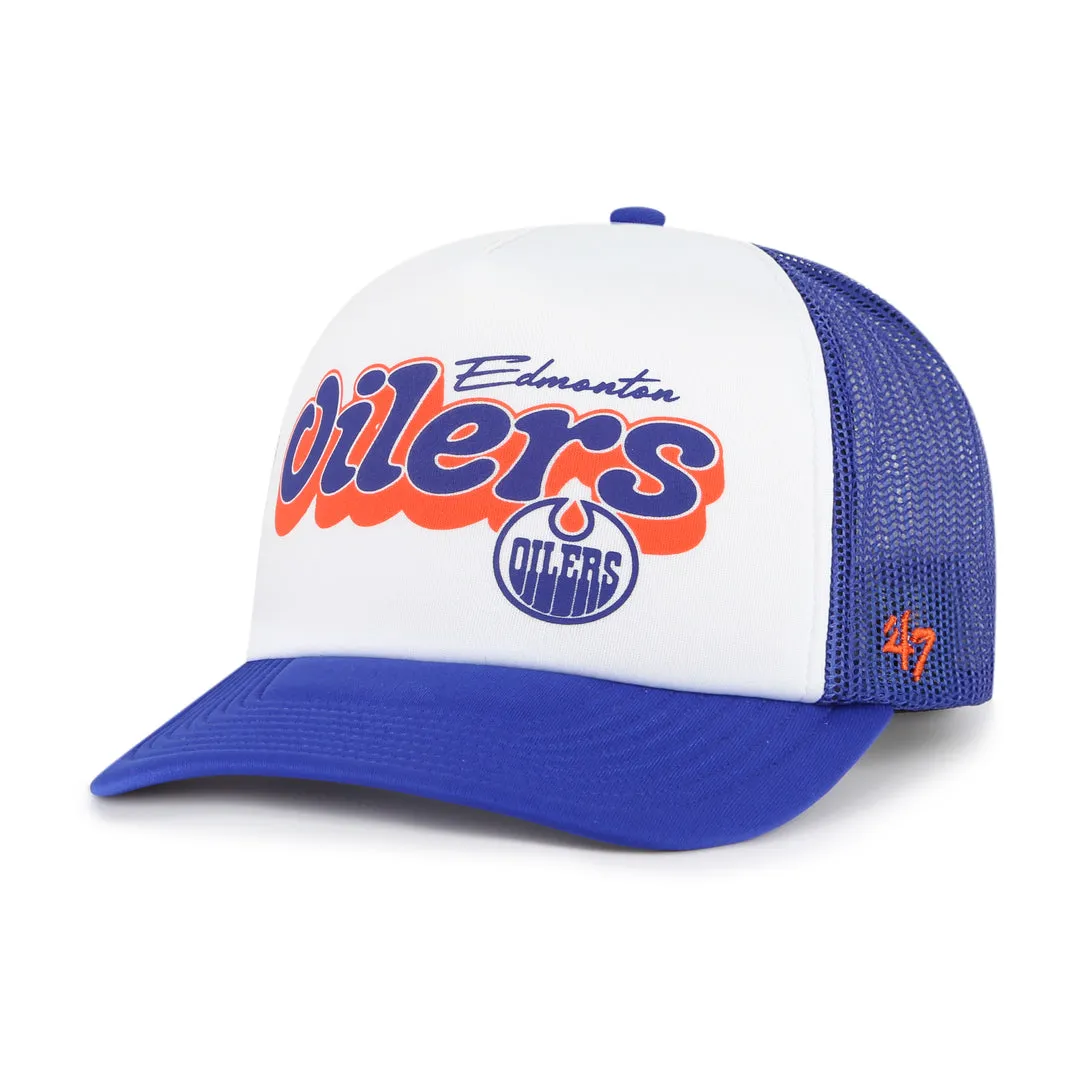 '47 Brand Men's NHL Edmonton Oilers Vibes Foam Trucker Cap