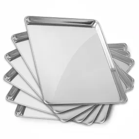 6-Pack Commercial Aluminum Cookie Sheet Pans