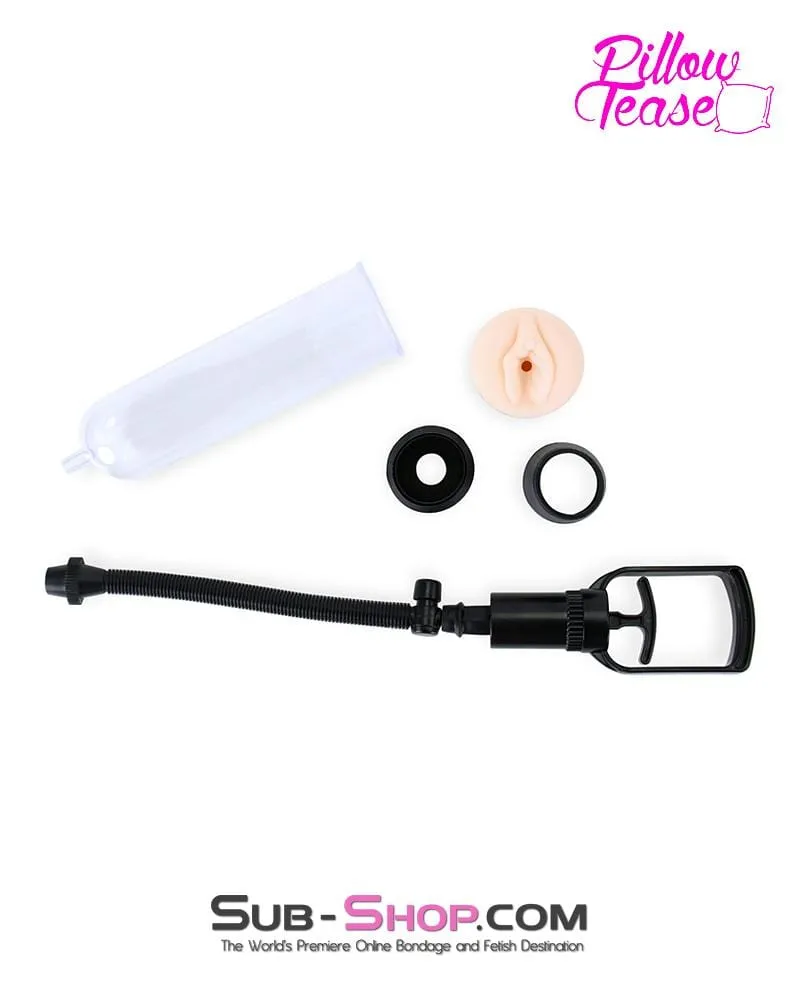 6866M      Erection Enhancer Penis Pump with Real Feel Pussy Sleeve - LAST CHANCE - Final Closeout!