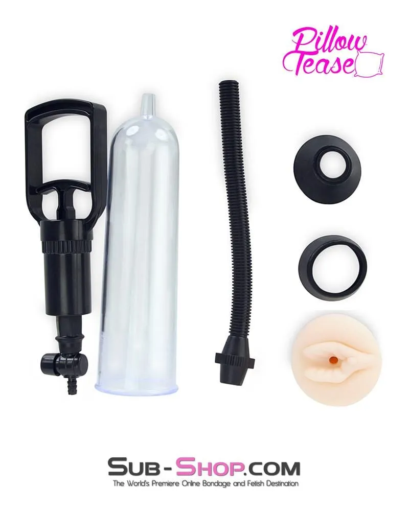 6866M      Erection Enhancer Penis Pump with Real Feel Pussy Sleeve - LAST CHANCE - Final Closeout!