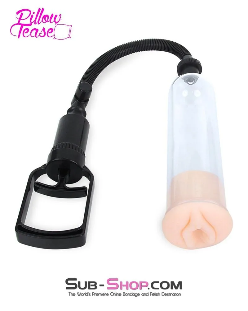 6866M      Erection Enhancer Penis Pump with Real Feel Pussy Sleeve - LAST CHANCE - Final Closeout!