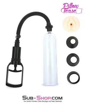 6866M      Erection Enhancer Penis Pump with Real Feel Pussy Sleeve - LAST CHANCE - Final Closeout!