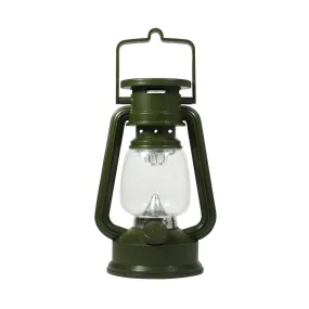 7-1/2" Tall 15 LED Green Hurricane Lantern  with Compass and Dimmer Switch