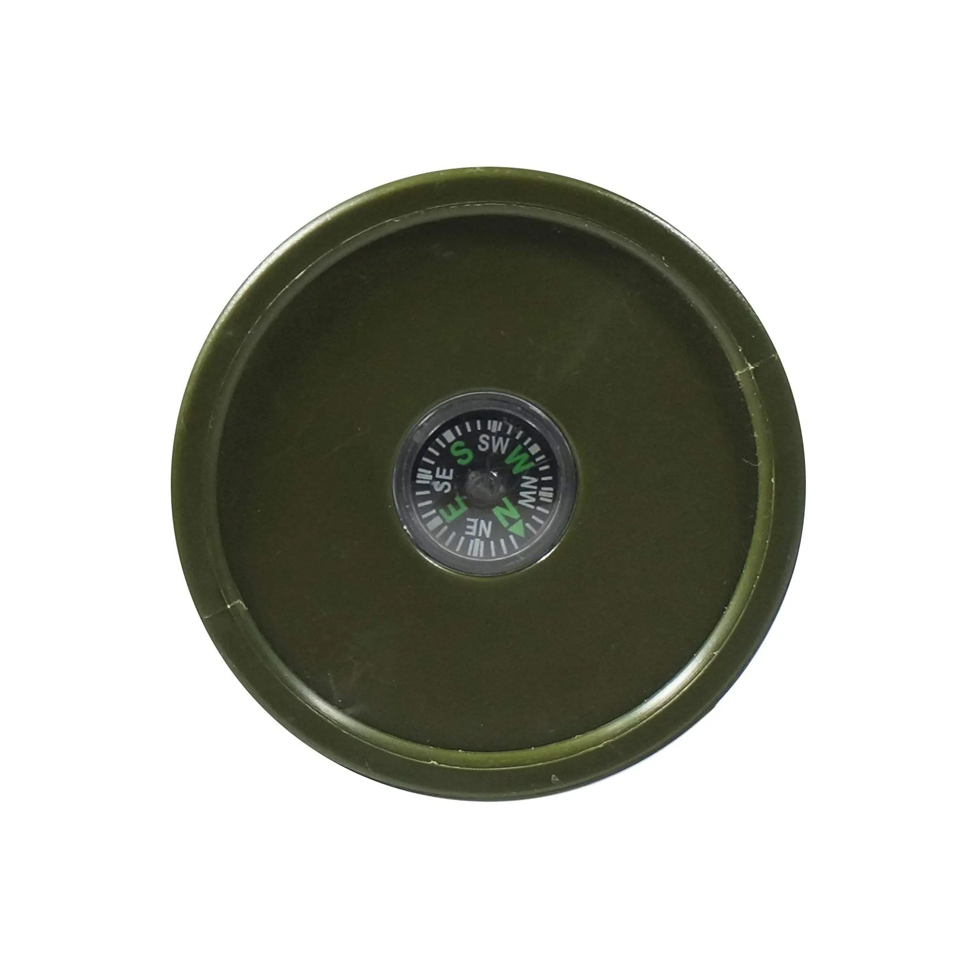 7-1/2" Tall 15 LED Green Hurricane Lantern  with Compass and Dimmer Switch