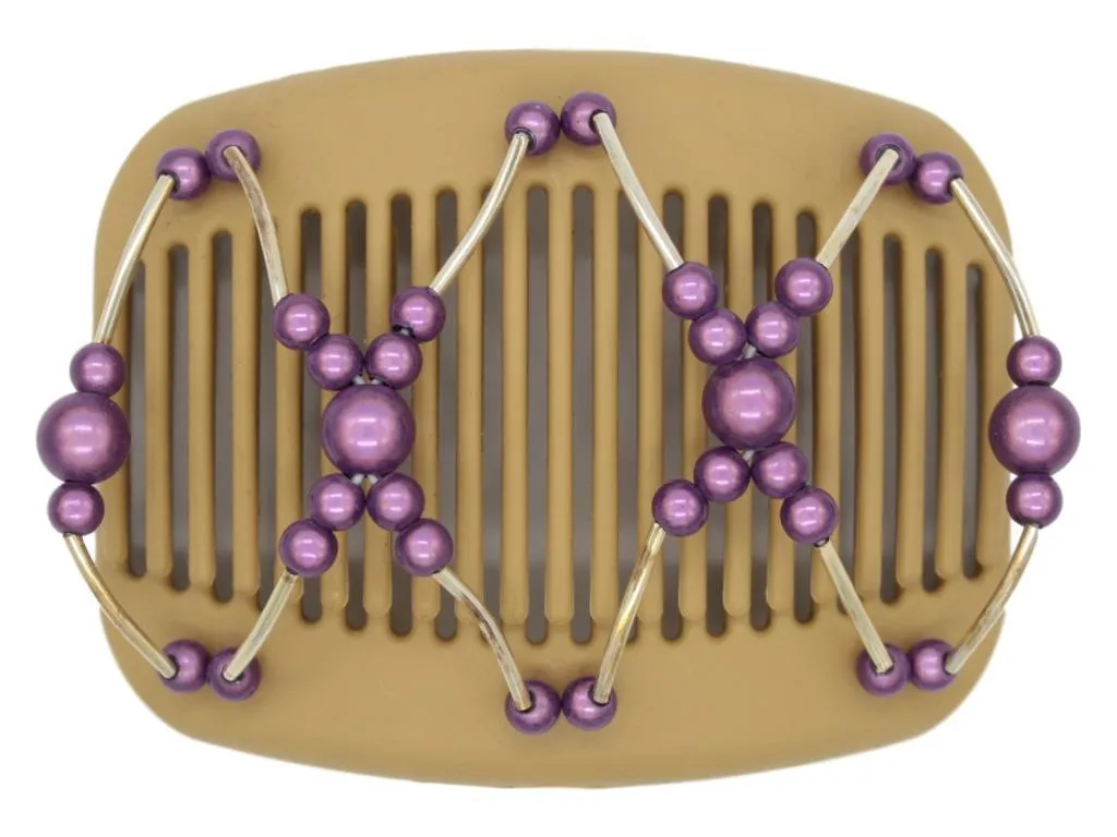 African Butterfly Hair Comb - Beada Tube Blonde 31