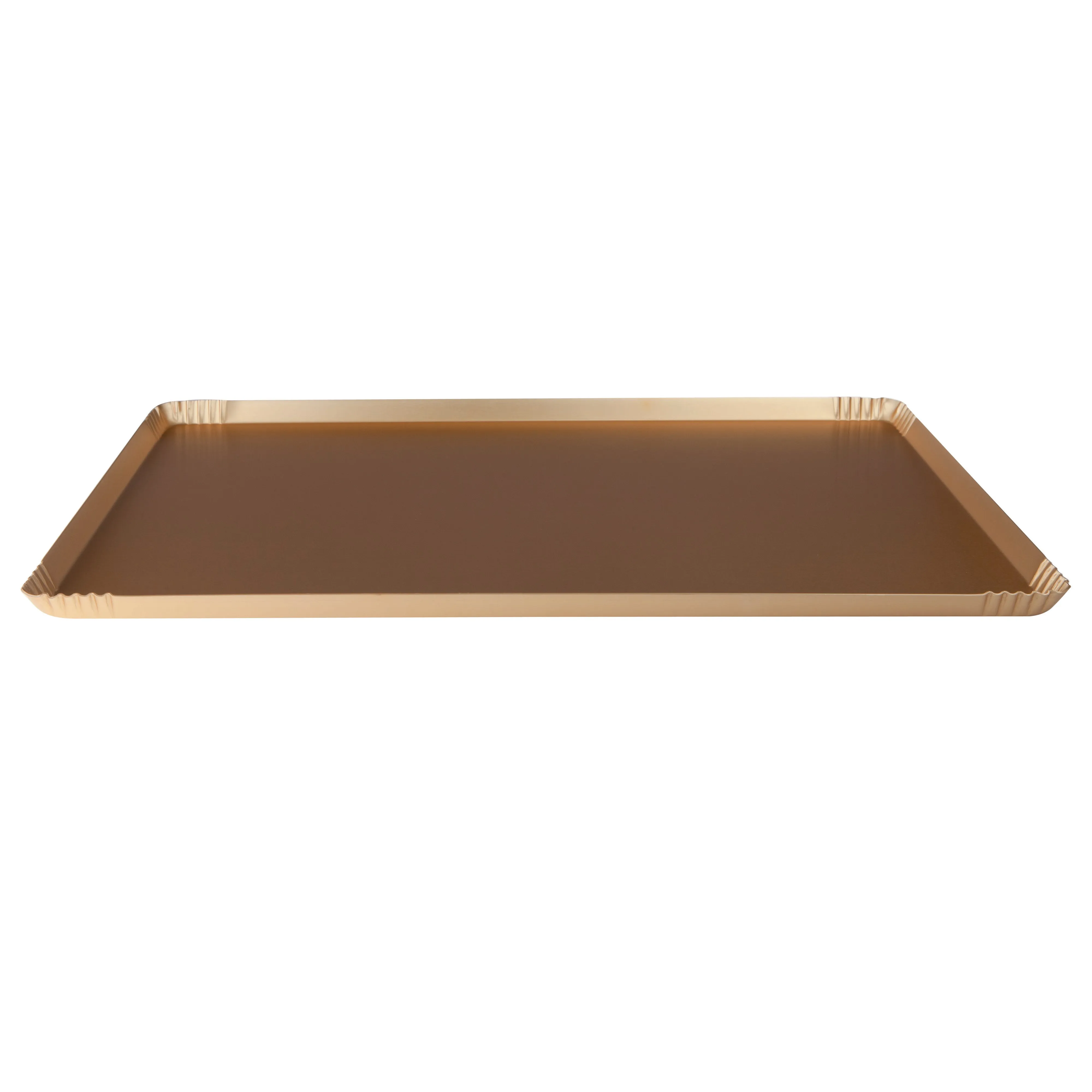 Agnelli Gold Rectangular Serving Tray, 12 x 8.8-Inches