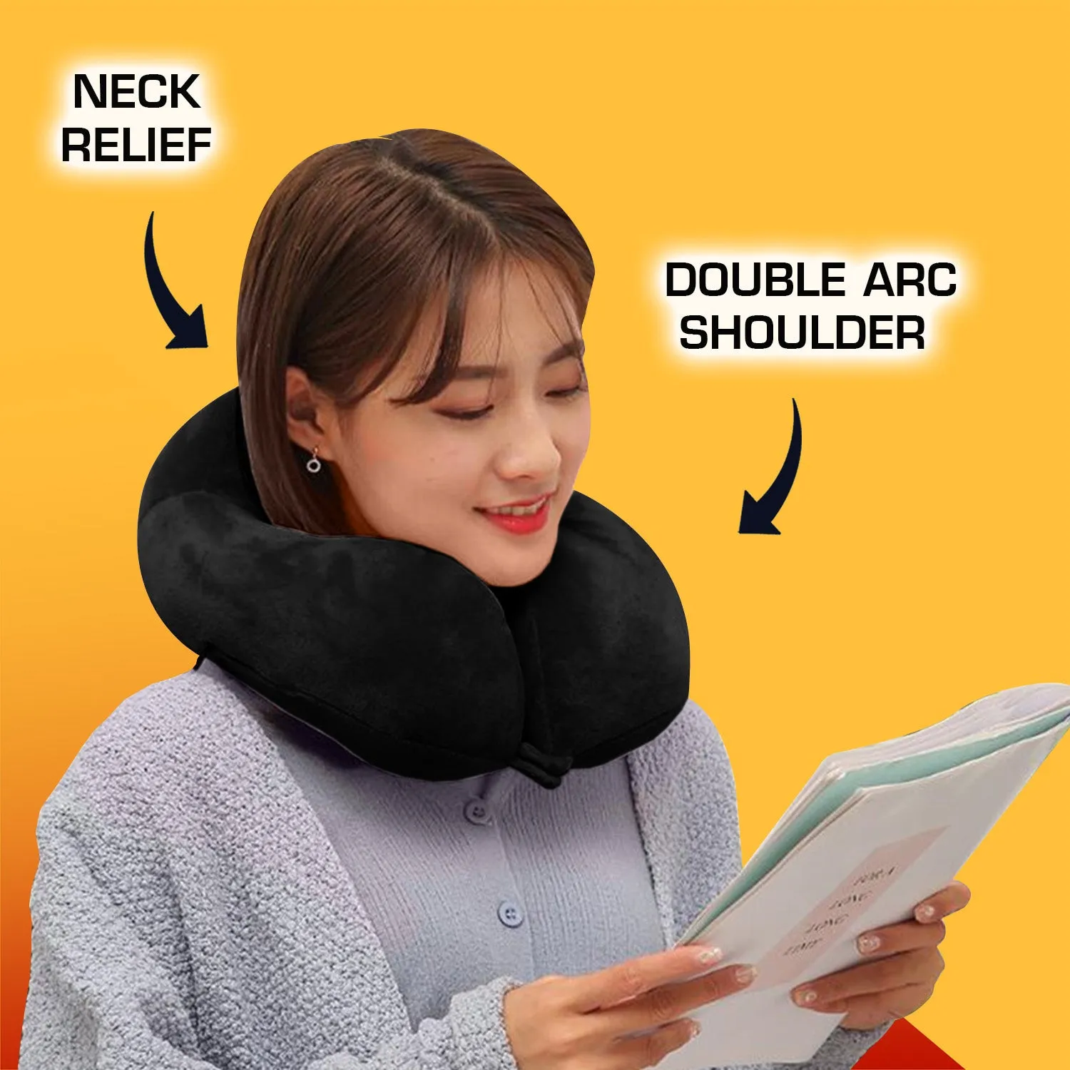 Airplane Travel Pillow Neck Adjustable 360 Degree Support Neck Pillow