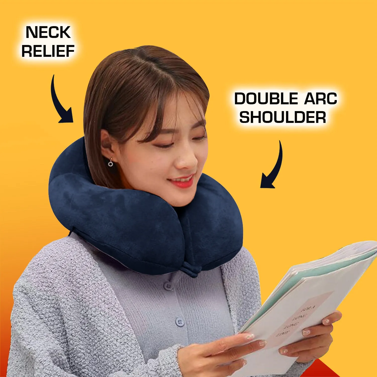 Airplane Travel Pillow Neck Adjustable 360 Degree Support Neck Pillow