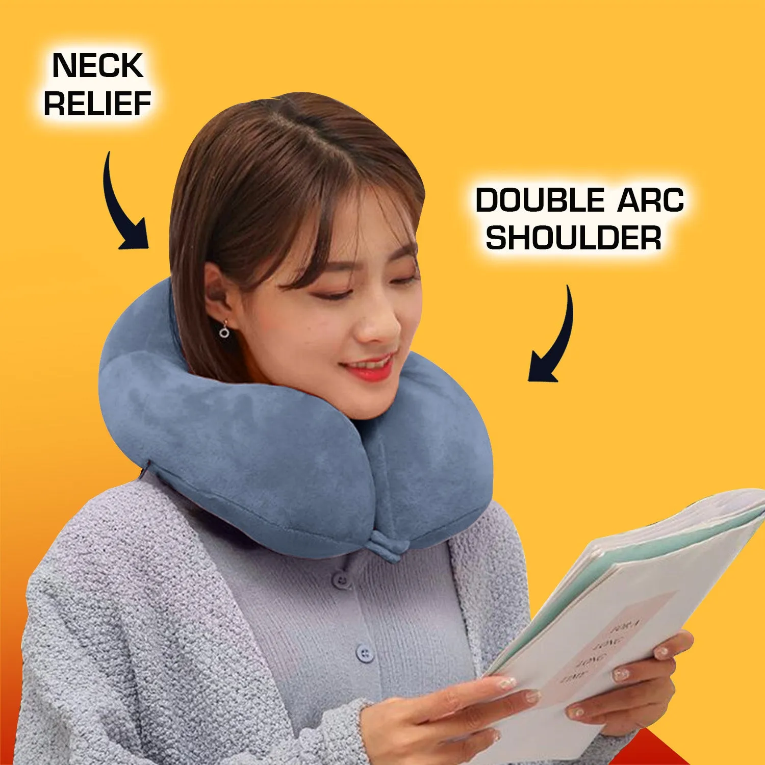 Airplane Travel Pillow Neck Adjustable 360 Degree Support Neck Pillow