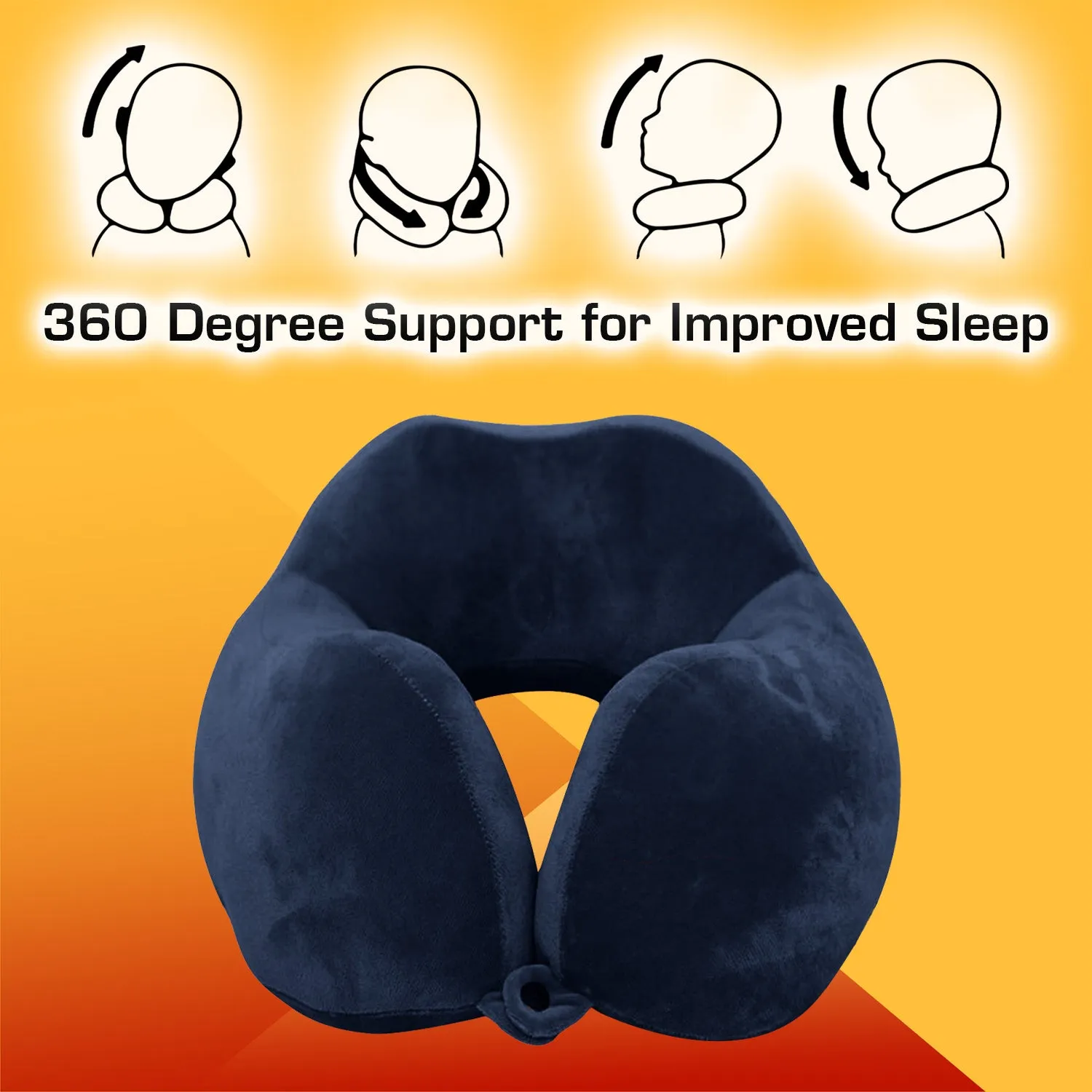 Airplane Travel Pillow Neck Adjustable 360 Degree Support Neck Pillow