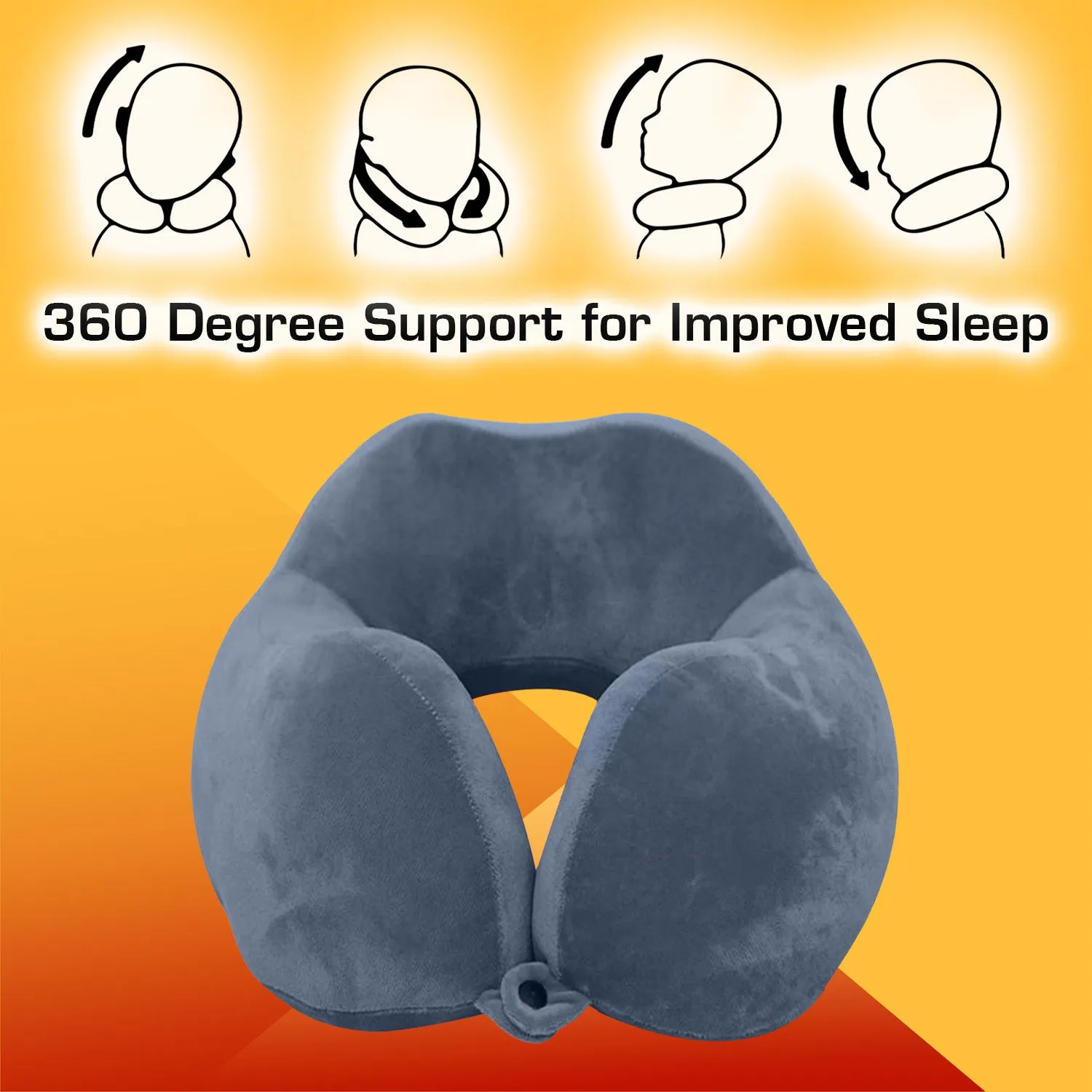 Airplane Travel Pillow Neck Adjustable 360 Degree Support Neck Pillow