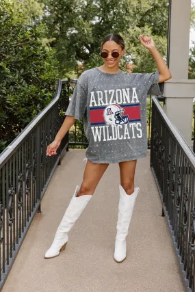 ARIZONA WILDCATS ON THE BALL MINI RHINESTONE SHORT SLEEVE CLASSIC TEE