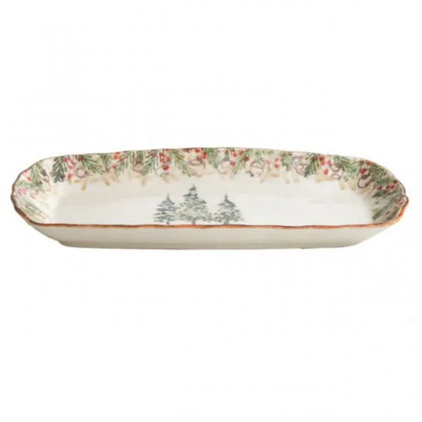 Arte Italica Natale Rectangular Tray