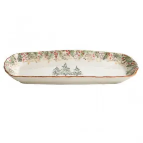 Arte Italica Natale Rectangular Tray