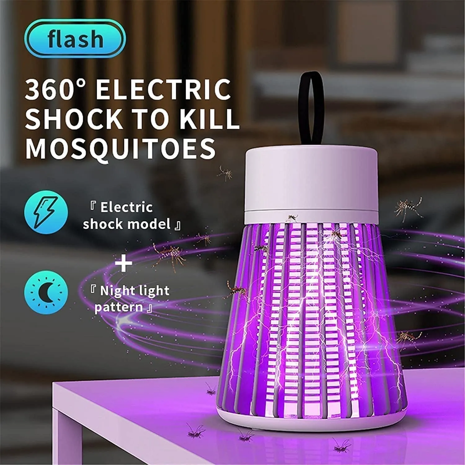 Attract & Trap: Eco-Friendly Mosquito Eliminator (USB Powered)