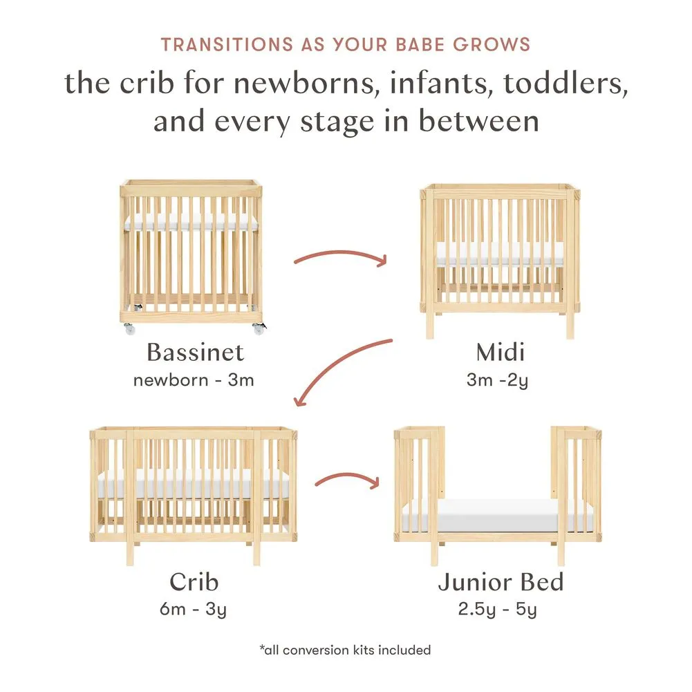 Babyletto Pogo 8-in-1 Convertible Crib with All-Stages Conversion Kits