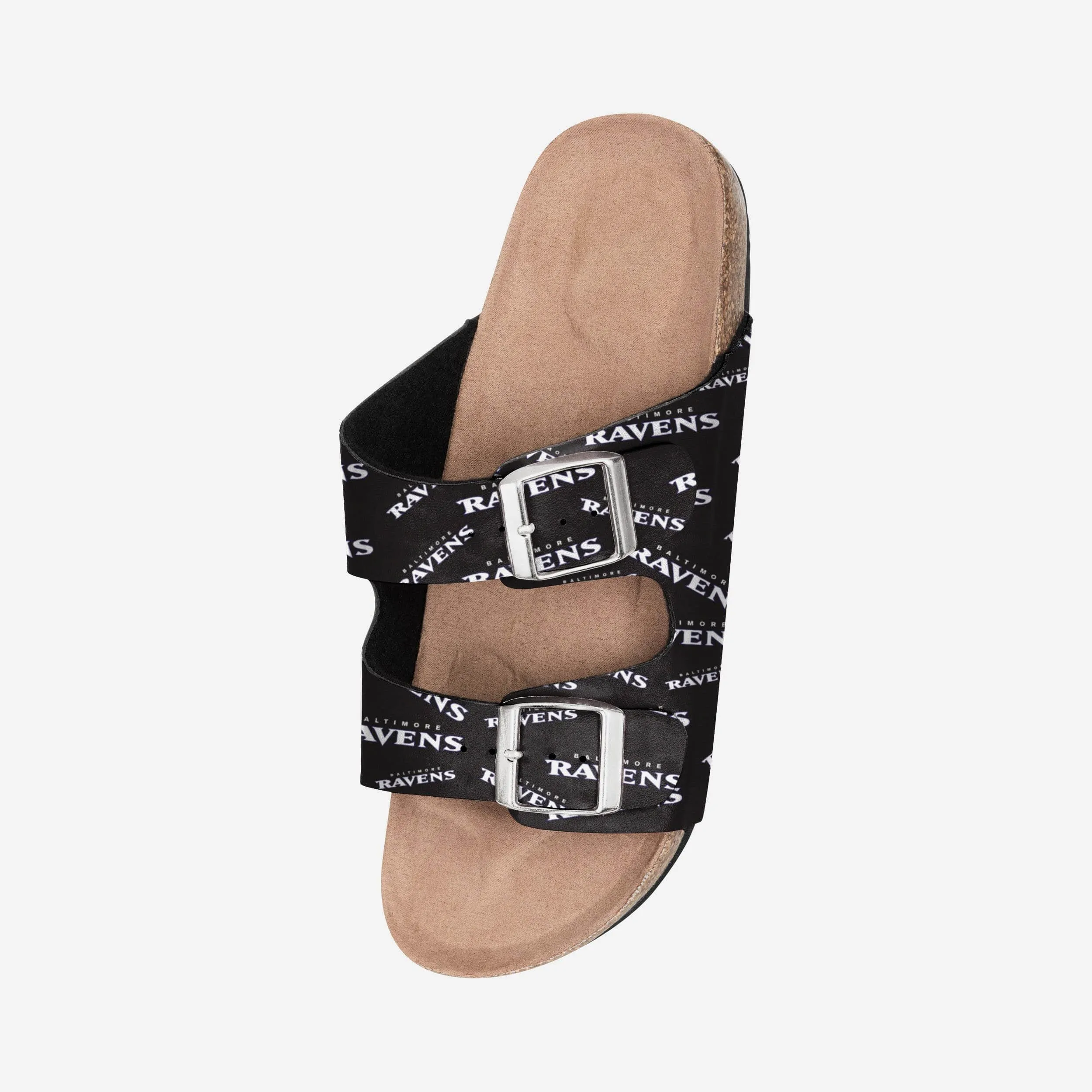 Baltimore Ravens Womens Mini Print Double Buckle Sandal