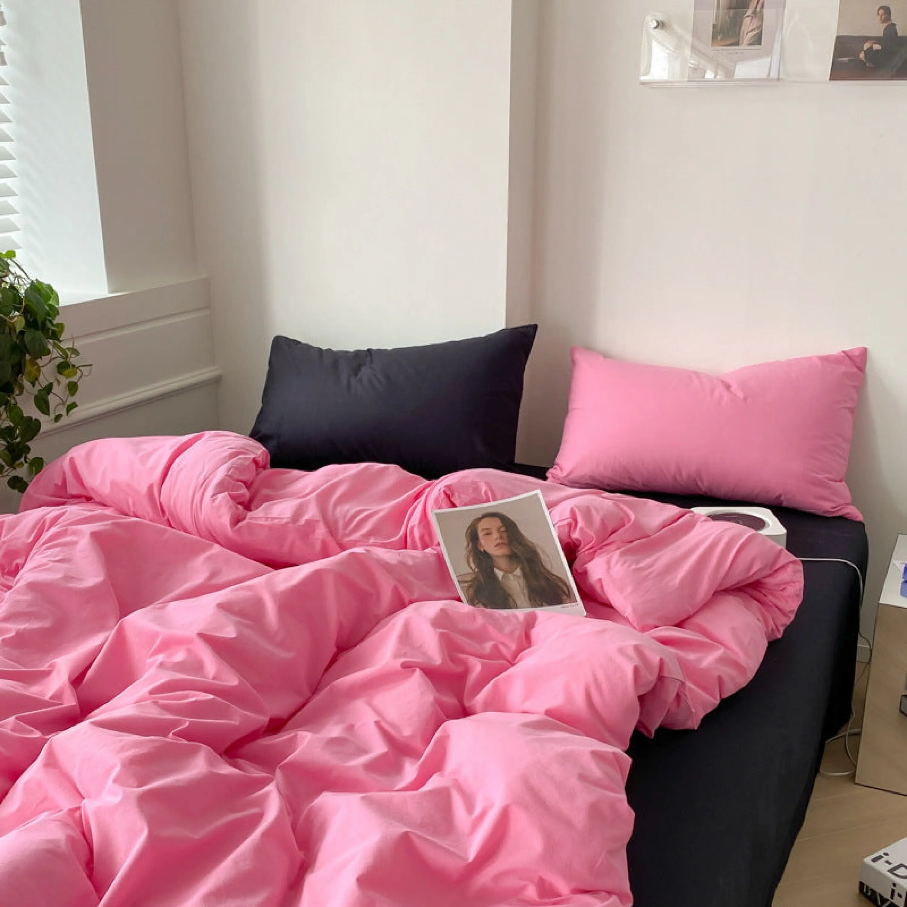 Barbie Pink Washed Cotton Bedding Set