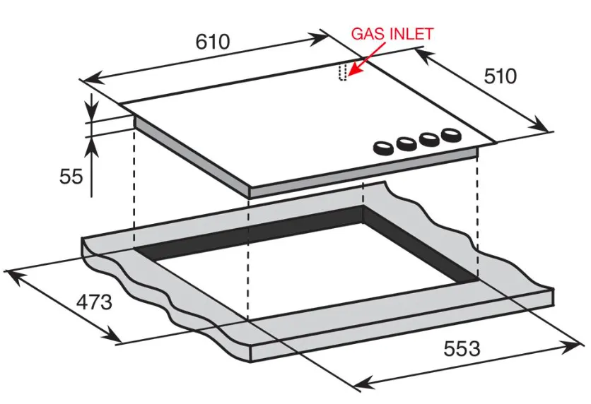 Baumatic Solari Oven and Gas Cooktop with Undermount Rangehood Pack 3