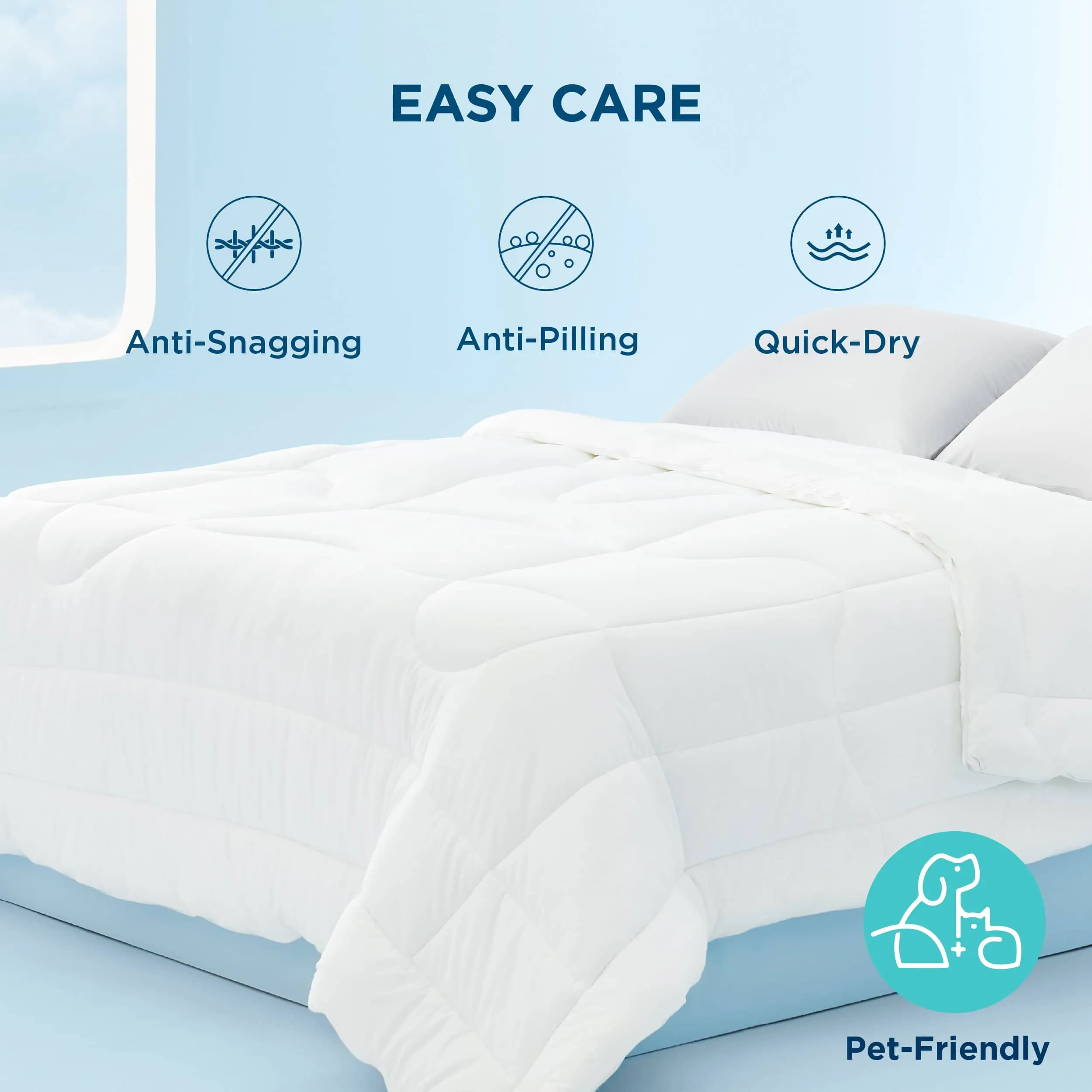 Bedsure Breescape Cooling Comforter for Hot Sleepers Q-Max>0.4