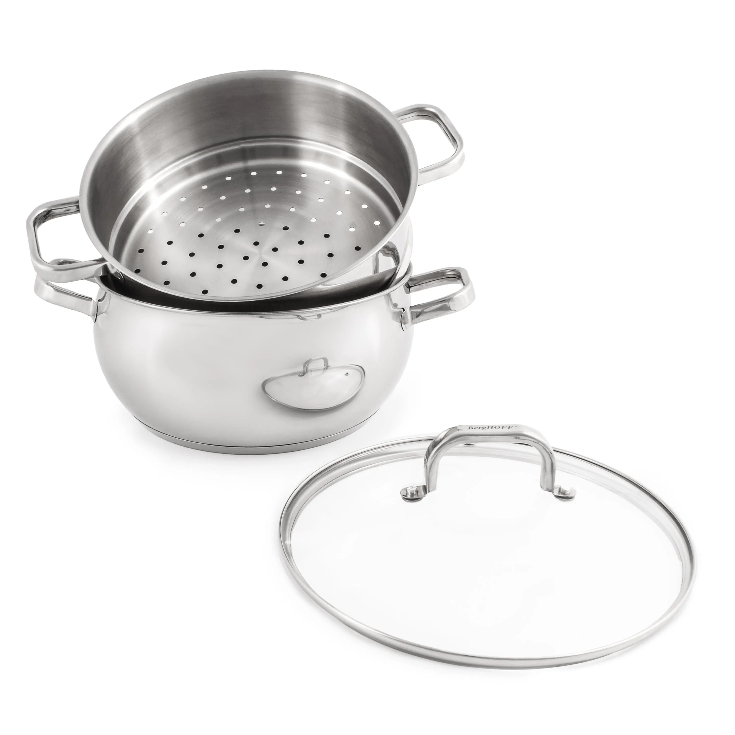 BergHOFF Belly Shape 18/10 Stainless Steel 9.5" Steamer