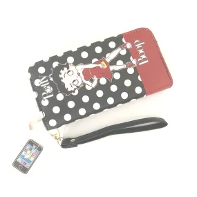 Betty Boop Wallet White Dots L