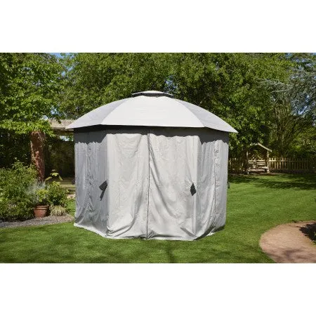 Big Hexagon Gazebo Mosquito Curtain Set