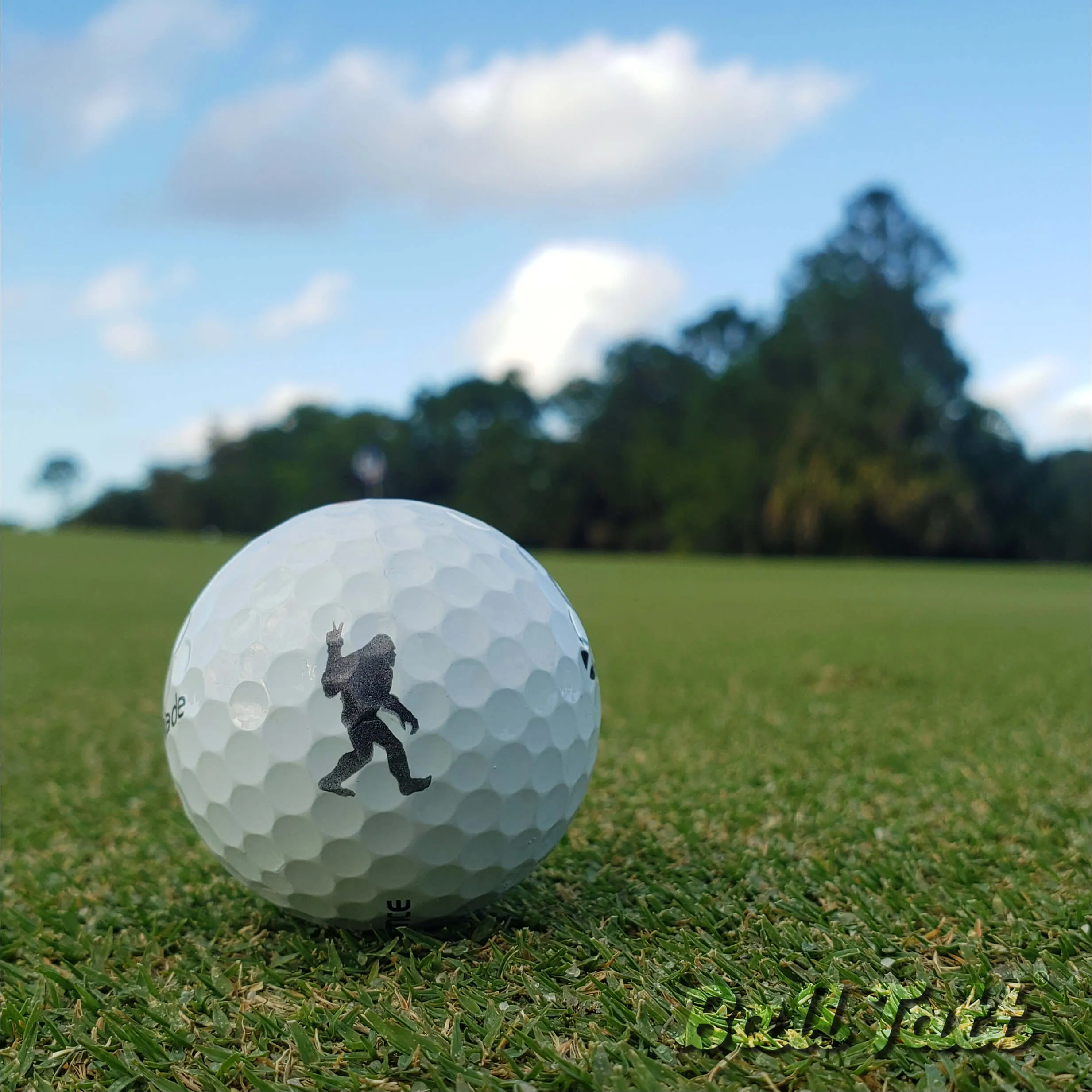 Bigfoot Golf Ball Stamp