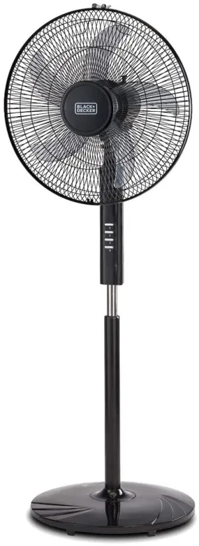 Black Decker, 16 Inch Pedestal Stand Fan, Black, FS1620-B5