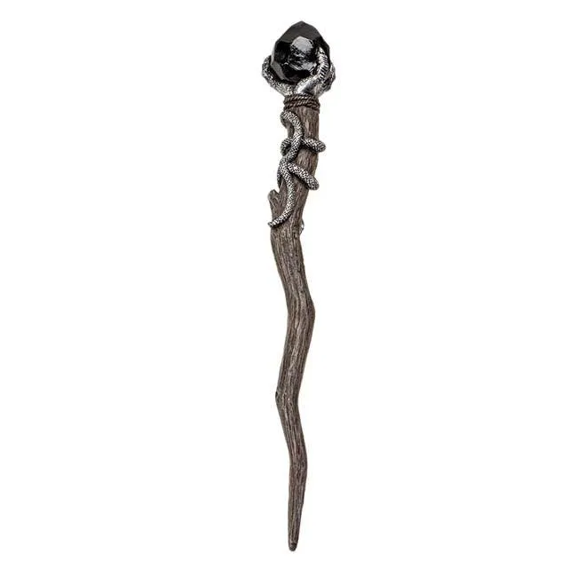 Black Magic Serpent Wand | Enchanted Wand for Spells and Rituals