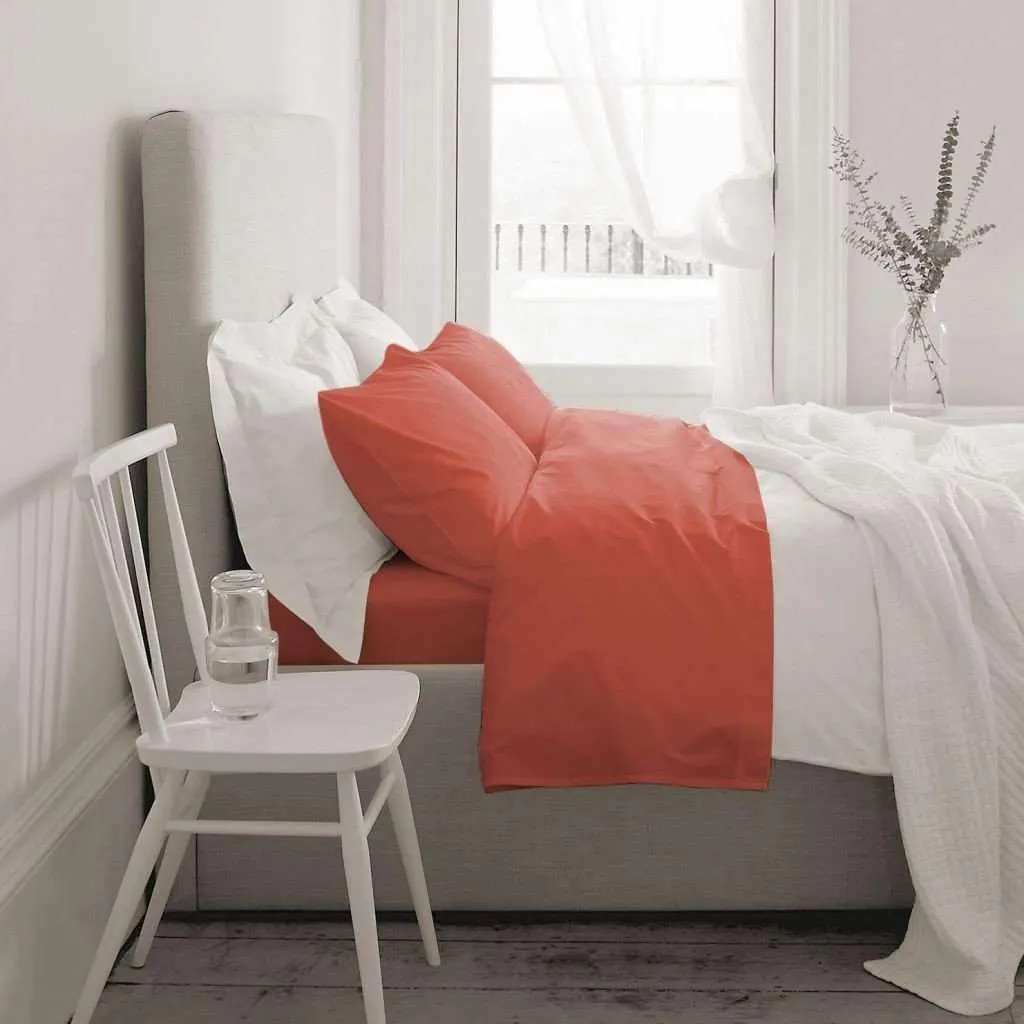 Blanc de Blanc - T1000 Cotton Rich Sheet Set, Coral, King