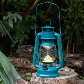 Blue LED Hurricane Lantern