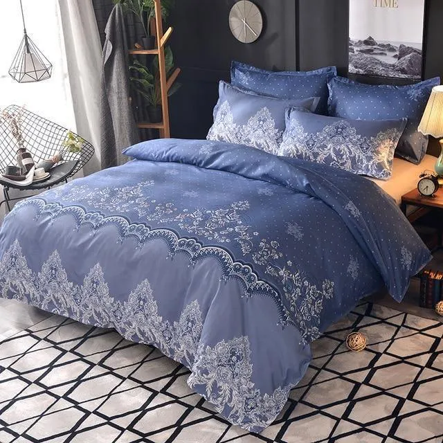 Bohemia Bedding Set 2/3pcs Luxury Lace Duvet Sets Comforter Quilt Cover Covers Single Double Queen King Size No Bed Sheet