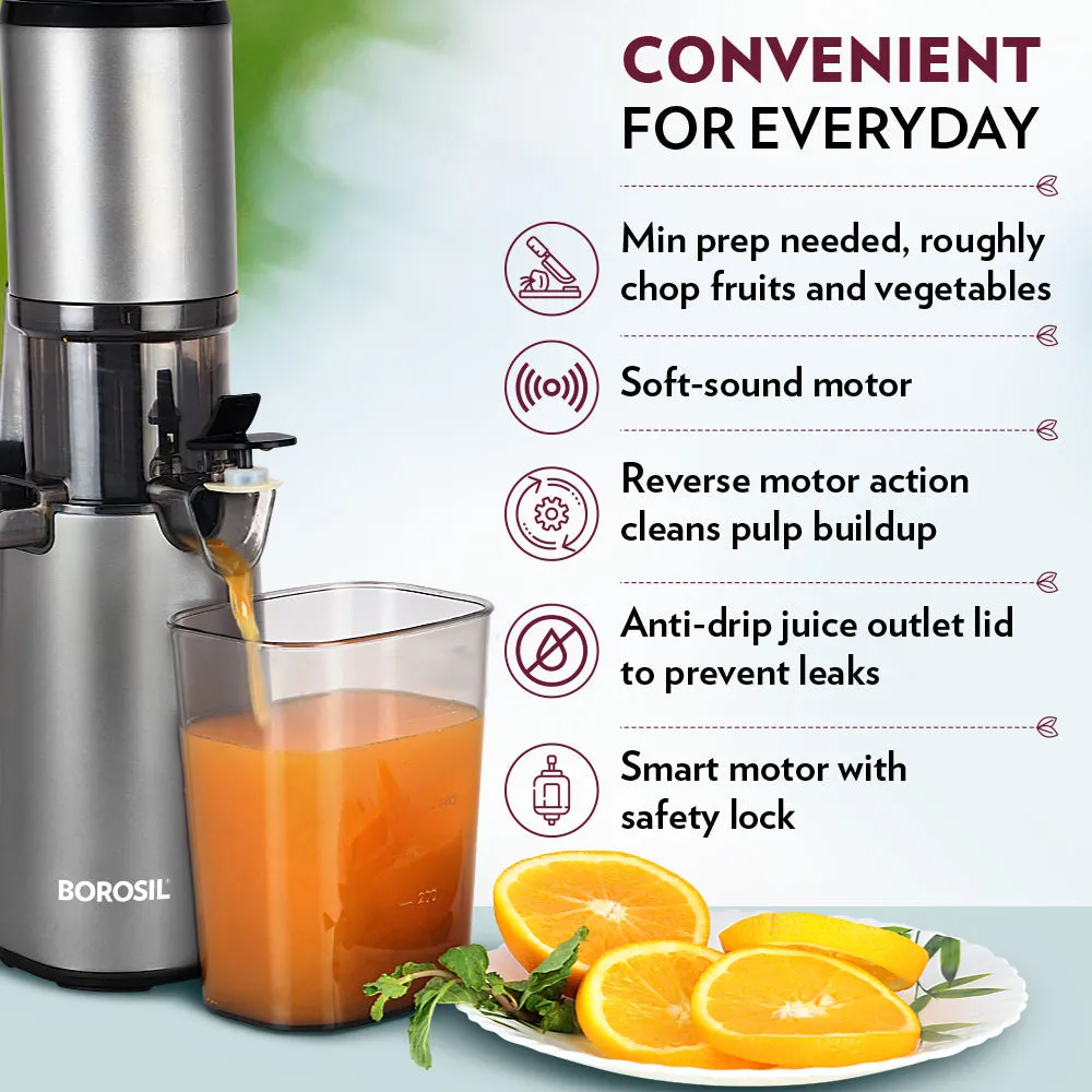 Borosil Smart Juice Slow Juicer