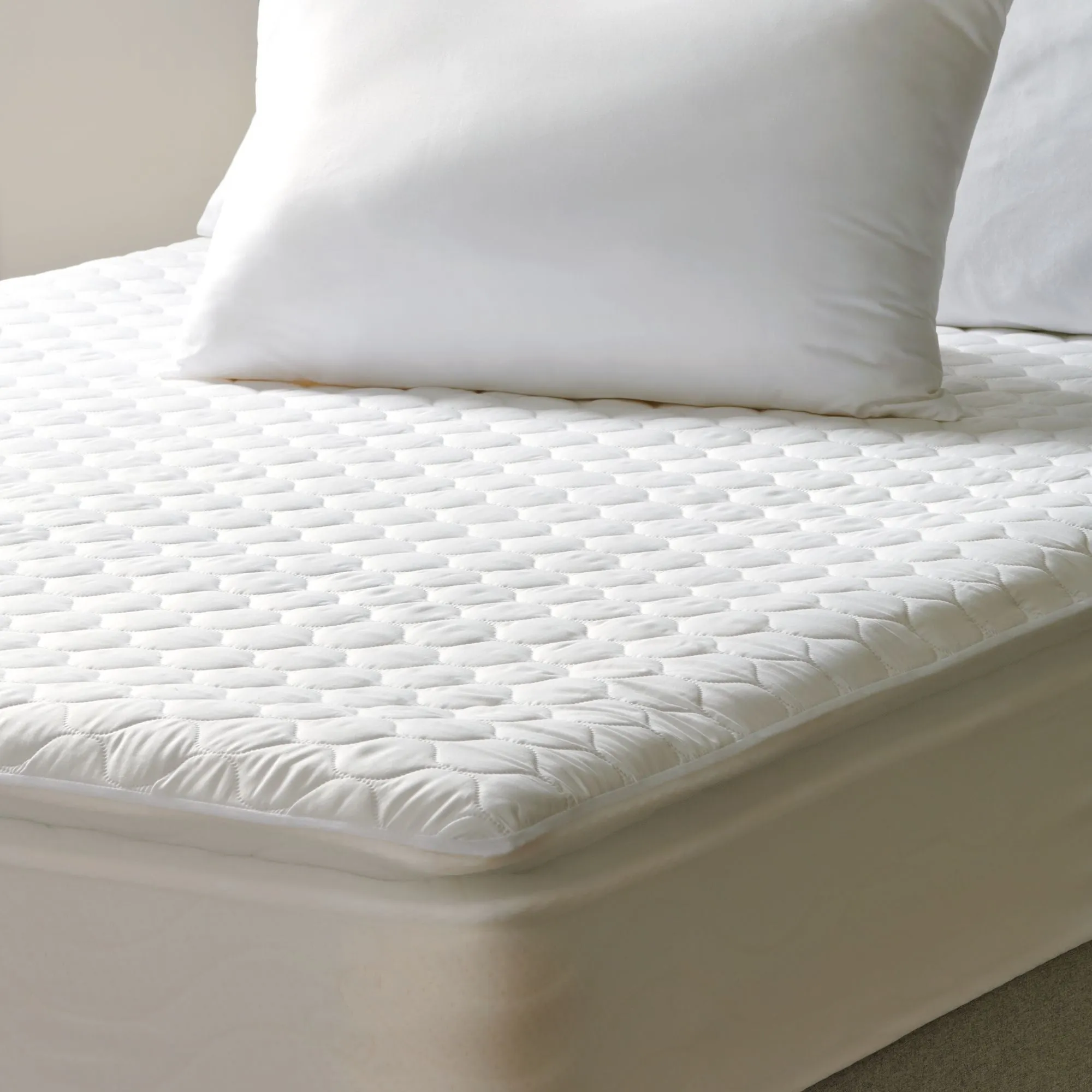 Bounceback Twin Mattress Pad, White