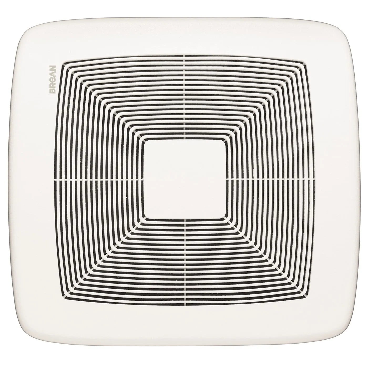 Broan QTXE110 110 CFM Ventilation Fan with White Grille, 0.7 Sones; ENERGY STAR Certified