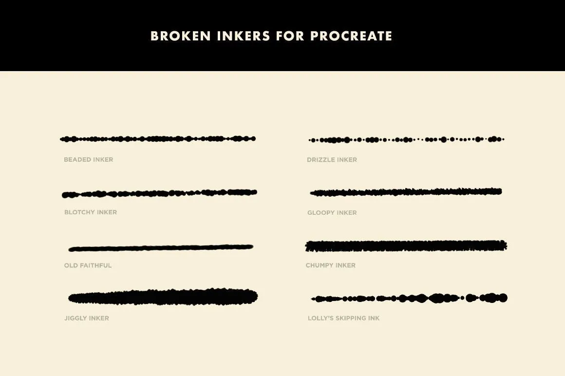 Broken Inkers Brush Set for Procreate