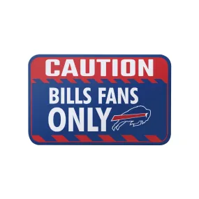 Buffalo Bills NFL Caution Sign