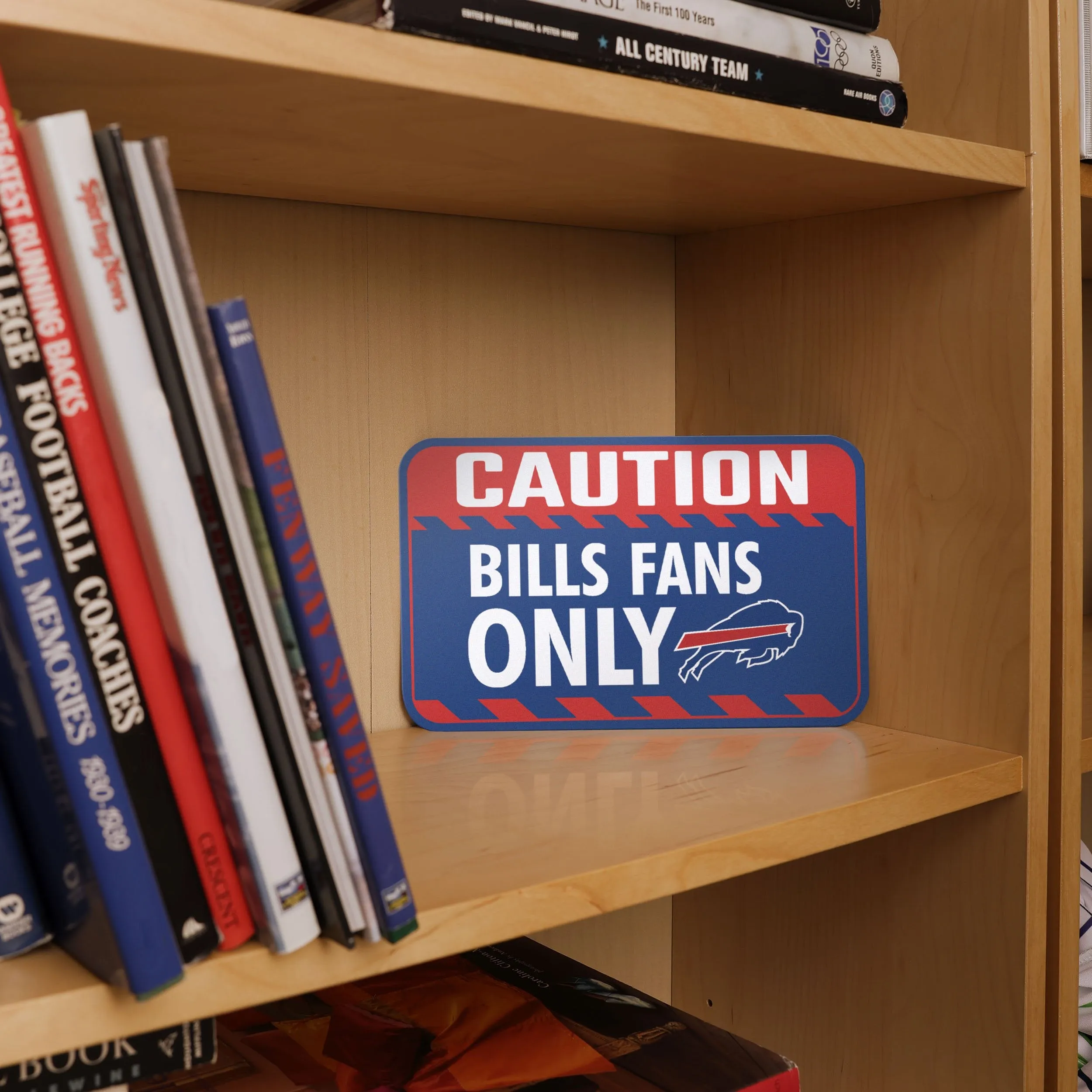 Buffalo Bills NFL Caution Sign